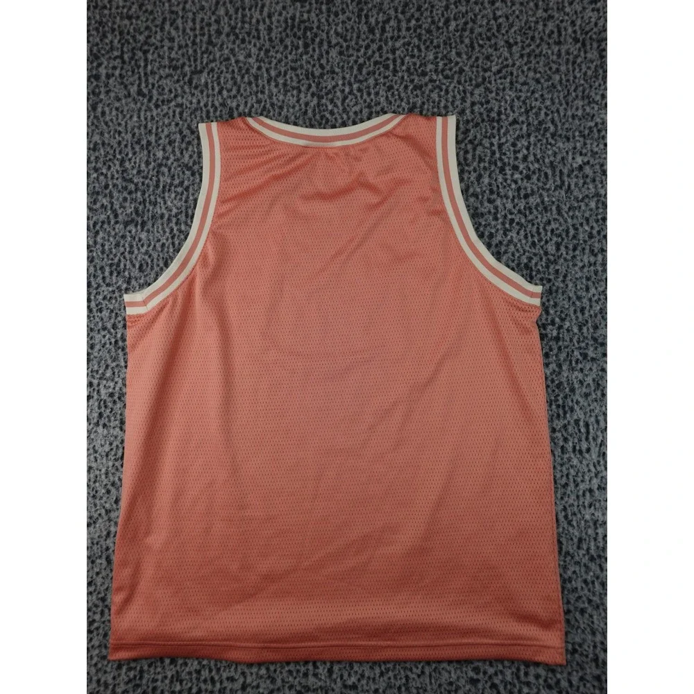 Adidas Tank Top Mens Large Coral Good Graphic Mesh Basketball Jersey IS2899
